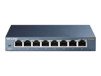 TP-LINK 8-port Desktop Gigabit Switch 8 10/100/1000M RJ45 ports steel case