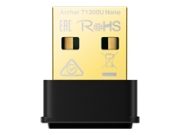 TP-LINK AC1300 Nano Dual Band Wi-Fi USB Adapter 867 Mbps at 5 GHz + 400 Mbps at 2.4 GHz USB 2.0