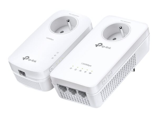 TP-LINK AV1300 Gigabit Passthrough Powerline ac Wi-Fi KIT 1200Mbps Powerline Data Rate Line-Neutral/Line-Ground 2×2 MIMO AC1200 D