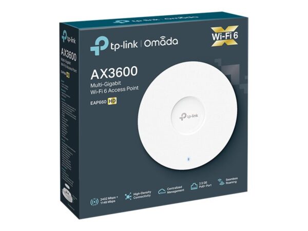 TP-LINK AX3600 Wireless Dual Band Multi-Gigabit Ceiling Mount Access Point