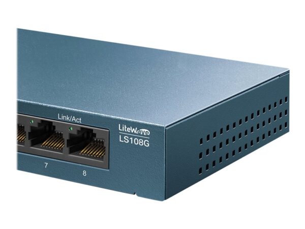 TP-LINK LiteWave 8-Port Gigabit Desktop Switch 8 Gigabit RJ45 Ports Desktop Steel Case
