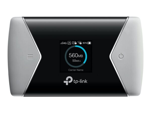 TP-LINK Mobile 4G LTE WLAN Router 600 MBs Dual Band Wi-Fi 4G Modem SIM card slot microSD slot 1.4 inch TFT display 3000mAH battery