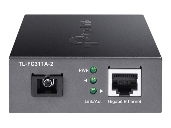 TP-LINK Omada 10/100/1000 Mbps RJ45 to 1000 Mbps Single-mode SC WDM Bi-Directional Fiber Converter