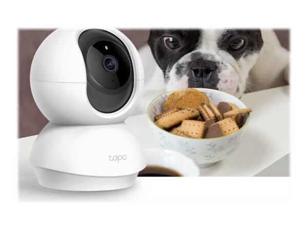 TP-LINK Pan/Tilt Home Security WiFi Camera Day/Night view 1080p FHD Micro SD card storage Up to 128Go H.264 Video 360/114 view angle