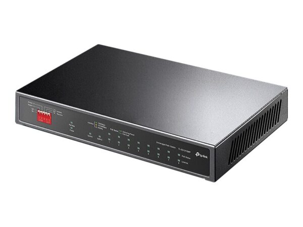 TP-LINK TL-SG1210MP PoE+ Desktop Switch 8x 10/100/1000Mbps + 1x Gbit Combo SFP + 2x Gbit Non-PoE RJ45 123W budget Isolation Priority