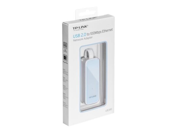 TP-LINK USB 2.0 to 100Mbps Ethernet Network Adapter 1 USB 2.0 connector 1 10/100Mbps Ethernet port