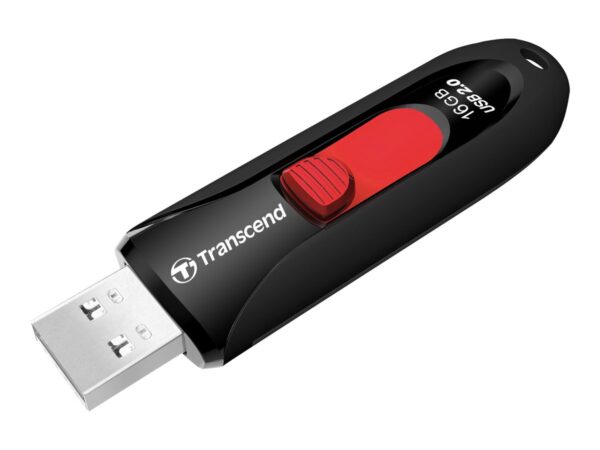 TRANSCEND 16Go Clé USB 2.0 – Noir