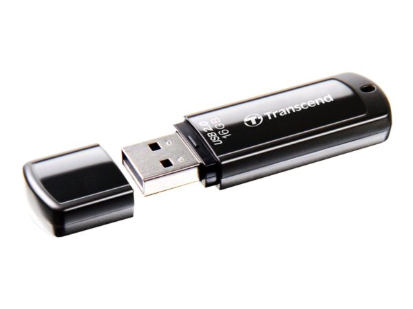 TRANSCEND 16Go Clé USB 2.0 – Noir
