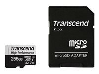 TRANSCEND 256Go microSDavec adaptateur SD UHS-I U3 A2 pour les consoles de jeux portables