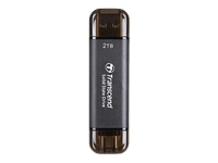TRANSCEND 2To External SSD ESD310C USB 10Gbps Type C/A