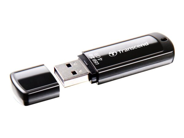 TRANSCEND 4Go Clé USB 2.0 – Noir