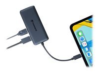 TRANSCEND 6-in 1 Port Hub PD SD/MicroSD Reader USB 3.1 Gen 2 Type C