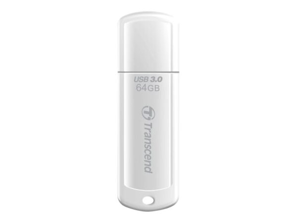 TRANSCEND 64Go Clé USB USB3.1 Gen1 Classique – Blanc