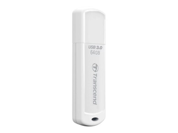 TRANSCEND 64Go Clé USB USB3.1 Gen1 Classique – Blanc