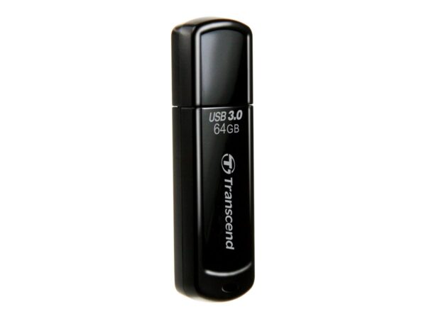 TRANSCEND 64Go Clé USB USB3.1 Gen1 – Classique – Noir
