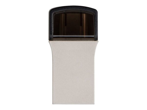 TRANSCEND 64Go Clé USB3.1 Gen 1- On The Go – Type A et C – Argentée