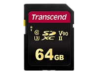 TRANSCEND 64Go SDXC Class3 UHS-II Card Appareil photo et caméscope DSLR