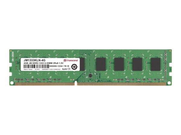 TRANSCEND DDR3 1333Mhz 4Go JetRam KLN PC3-10600 – CL9 – 1.5 V DIMM 240-Pins