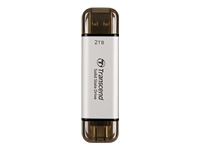 TRANSCEND ESD310S 512Go External SSD USB 10Gbps Type C/A Silver