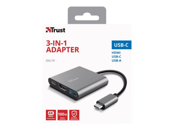 TRUST DALYX 3in1 USB-C Adapter