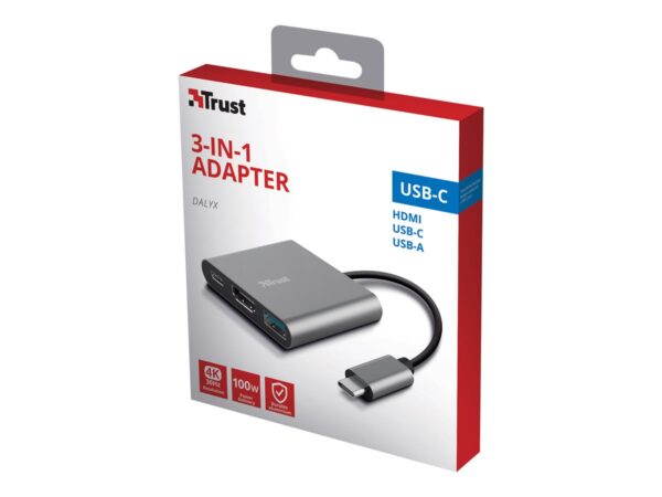 TRUST DALYX 3in1 USB-C Adapter