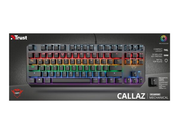 TRUST Gaming Callaz TKL Mechanical Keyboard Black AZERTY (FR)