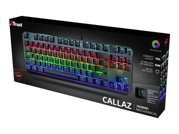 TRUST Gaming Callaz TKL Mechanical Keyboard Black AZERTY (FR)