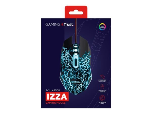 TRUST GXT 105X Izza Illuminated Gaming Mouse