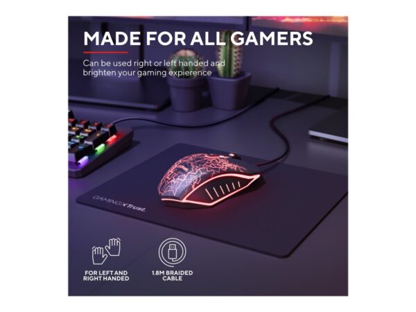 TRUST GXT 105X Izza Illuminated Gaming Mouse