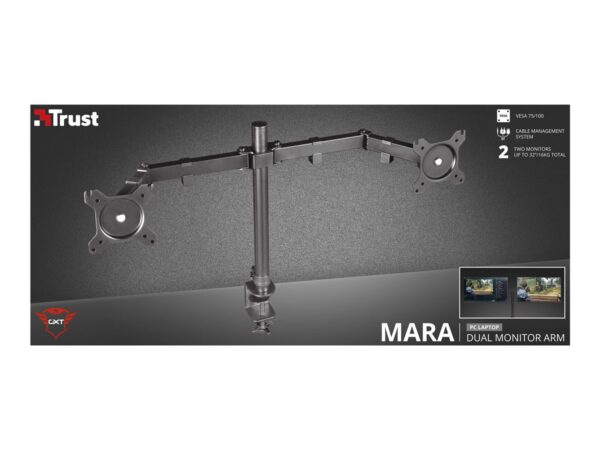 TRUST GXT1120 Mara Dual Monitor Arm