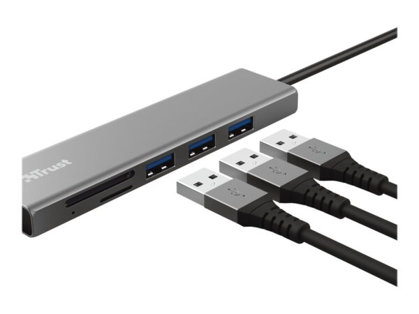 TRUST HALYX Fast USB-C Hubs Card Reader