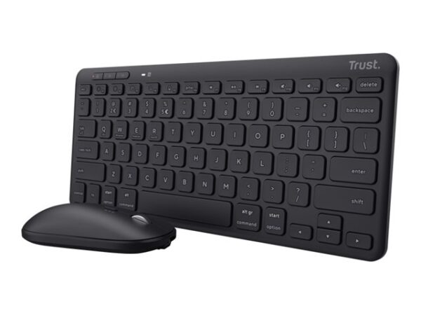 TRUST Lyra Keyboard and Wireless Multi-Device Mouse Black AZERTY (FR)
