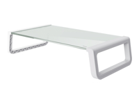 TRUST MONTA Glass Monitor Stand White