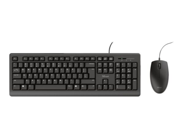 TRUST Primo Wired Keyboard and Mouse Set Black AZERTY (FR)