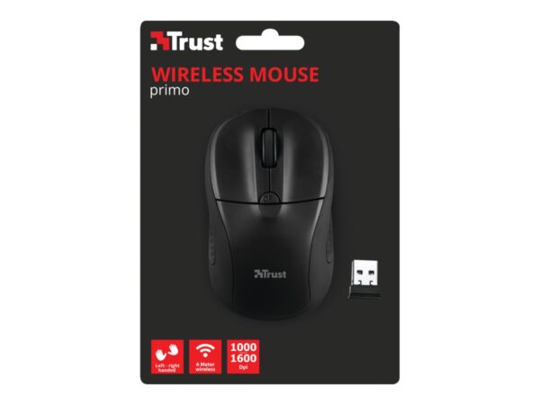 TRUST PRIMO Wireless Mouse Matt Black
