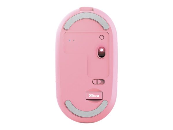 TRUST PUCK Ultra-Thin Wireless Rechargeable Mouse Pink