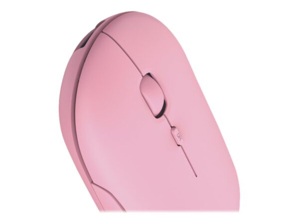 TRUST PUCK Ultra-Thin Wireless Rechargeable Mouse Pink