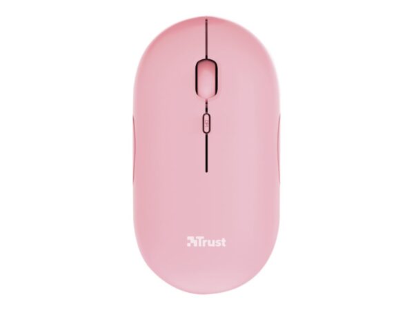 TRUST PUCK Ultra-Thin Wireless Rechargeable Mouse Pink