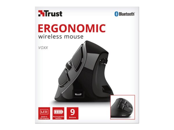 TRUST VOXX Ergonomic Rechargeable Mouse