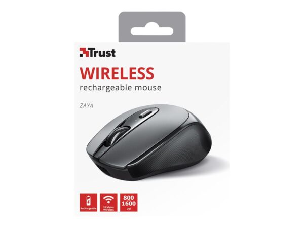 TRUST Zaya Rechargeable Wireless Mouse black