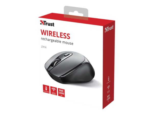 TRUST Zaya Rechargeable Wireless Mouse black