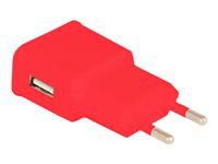 URBAN FACTORY CHARGEUR SECTEUR USB EU 2.1A ROUGE