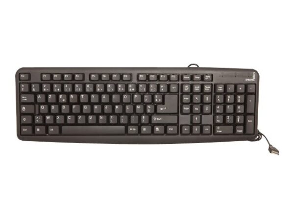 URBAN FACTORY Clavier filaire – USB 2.0 black – Azerty
