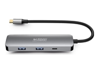 URBAN FACTORY Hubee 4in1 Hub Usb-C Avec 2 USB-A / 1 HDMI 4K Et 1 USB-C 100W Pd