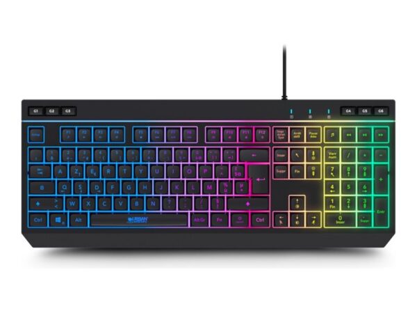 URBAN FACTORY Kabee Pro Wired USB-A Keyboard With 6 Macro Keys And 19 Anti-Ghosting Keys – Windows