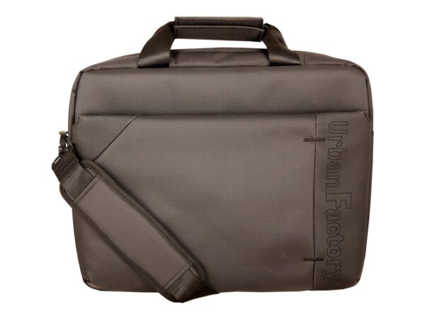 URBAN FACTORY New Generation Bag – Sacoche pour Portable 14P- Noir extérieur / Gris interieur