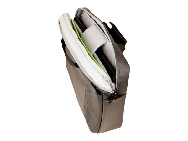 URBAN FACTORY New Generation Bag – Sacoche pour Portable 14P- Noir extérieur / Gris interieur