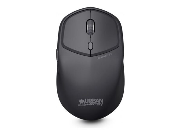 URBAN FACTORY Onlee Color Ambidextrous 1600dpi Bluetooth 5.0 Mouse – Black