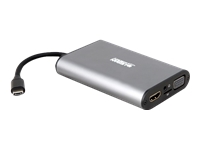 URBAN FACTORY Station mobile Type-C avec VGA/HDMI 4K GRIS SIDERAL