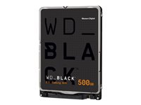 WD Black Mobile 500Go HDD 7200rpm SATA serial ATA 6Gb/s 64Mo cache 2.5p 7mm Heigth RoHS compliant internal Bulk